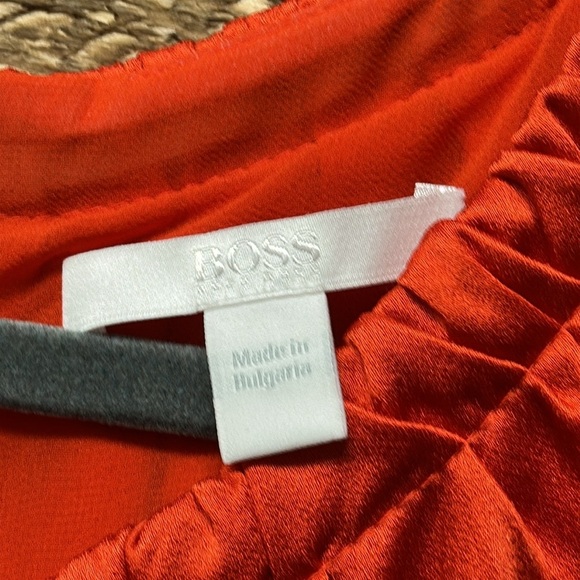 BOSS Hugo Boss Orange Sleeveless Blouse Size 14 - Picture 4 of 6